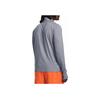 Under Armour Solid Color Stand Collar Half Zip Long Sleeve Raglan American Vintage T-Shirt Men Tops 1379288-035