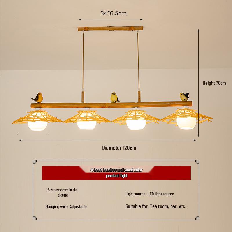 Retro Asian Tatami Pendant Light for Restaurants and Bars
