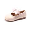 Girls Chic Flats for Wedding Party Classic Simple Elegant Kids Dress Shoes with Lace Bow-knot Princess Sweet Children Mary Janes