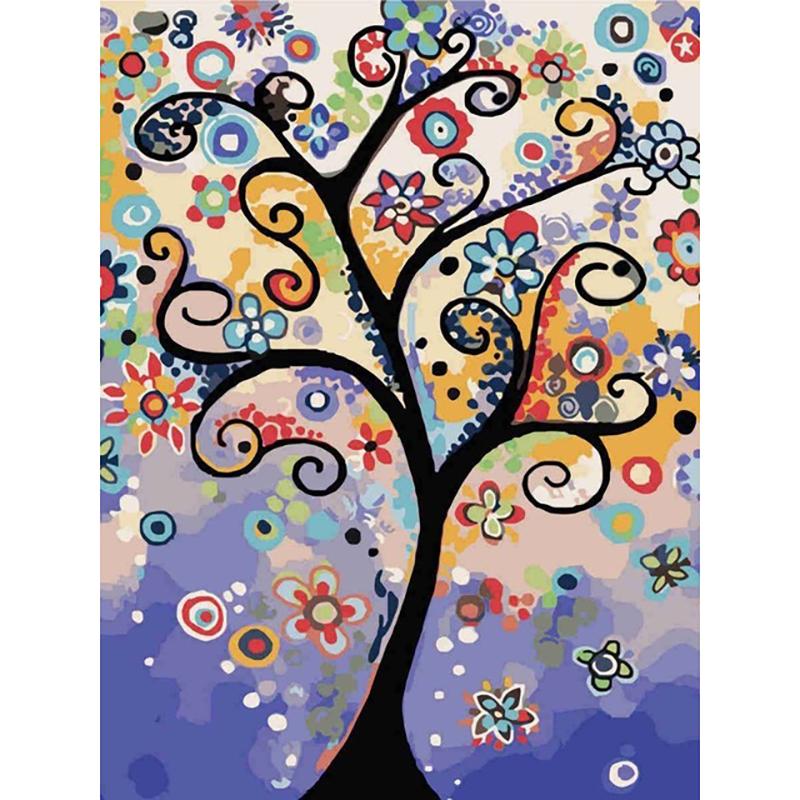 DIY Scenic 5D Diamond Painting Full Round Drill Tree Diamond Embroidery Cross Stitch Mosaic Cross Stitch Wall Art Home Decor
