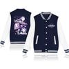 New KPop Demon Hunters Baseball Jacket Autumn Winter Fleece Tracksuit Anime Baseball Uniform Women Men Long Sleeve Jersey Tops
