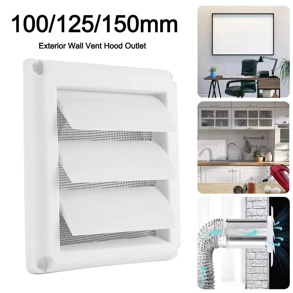 Plastic Material Exhaust Vent Cover Grille Covers Ventilation Grill Air Shutter Vents  For Walls