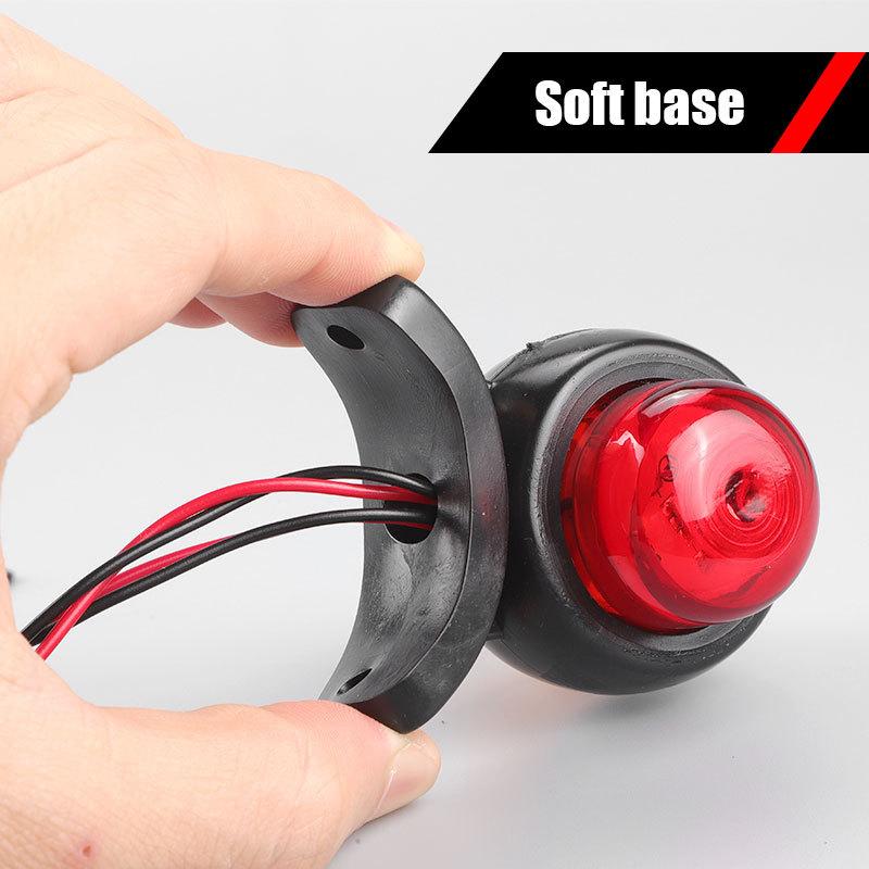 12V 24V Dual-sides LED Side Marker Lamps Rear Signal Indicator Light Tail Brake Warning Lights for Truck Trailer Lorry Van RV