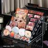 Transparent Plastic Tiered Display Rack for Nail Polish and Cosmetics