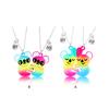2 Pezzi/Set Ciondolo BFF Amicizia Koala Panda Collana Coppia Collana con Ciondolo a Cuore Diviso Magnetico Regalo di Amicizia per Donne