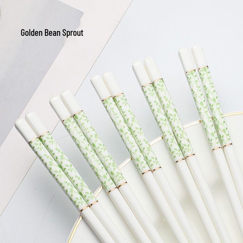 Jingdezhen Keramik Essstäbchen: Schimmelresistent, Rutschfest, Langlebig, Hitzebeständig, Leicht zu Reinigen, Verformungsbeständig, Umweltfreundlich für den Heimgebrauch