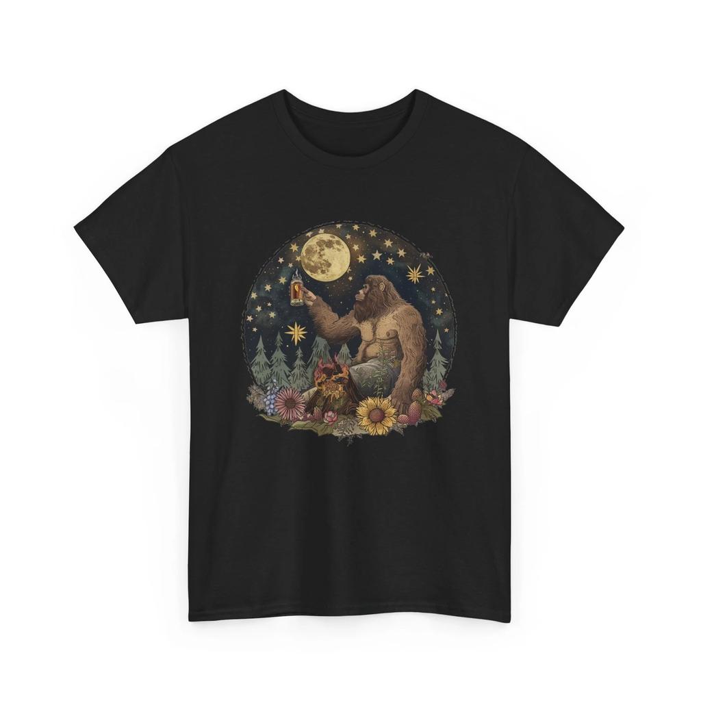 Beer Drinking T-Shirt | Funny Beer Shirt | Bigfoot Drink Beer Camping T-Shirt