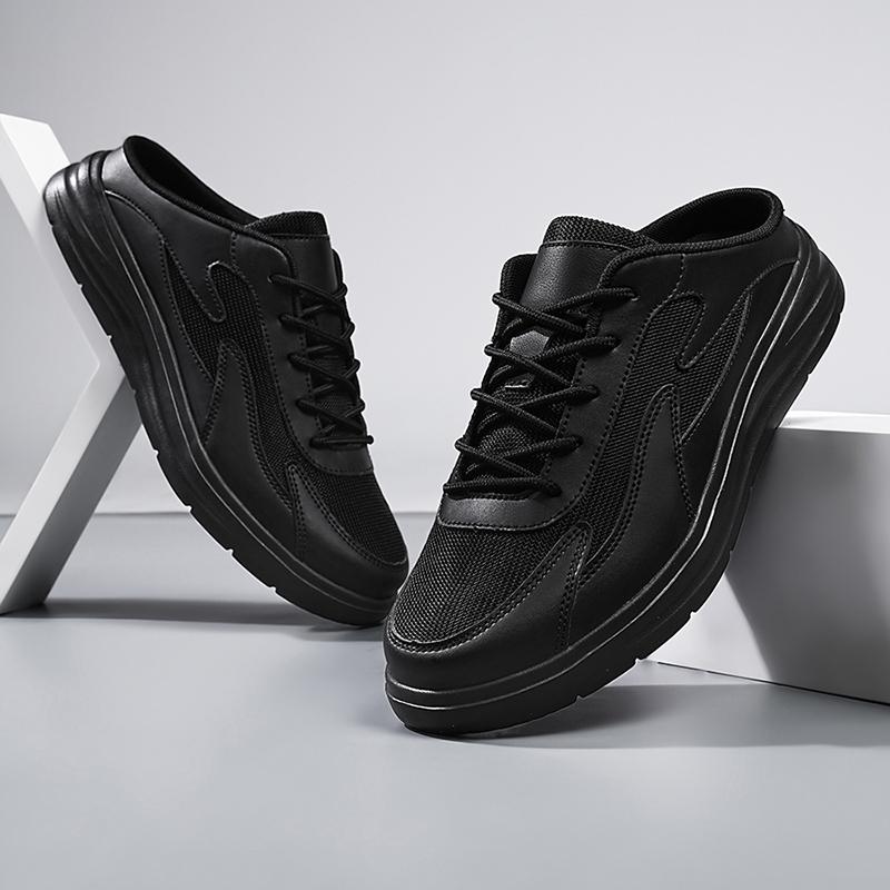 39-46 Outdoor White Half Slipper Platform Shoes for Men's Sneakers Casual Luxus Designer Tênis Masculino Student Shoes for Boy
