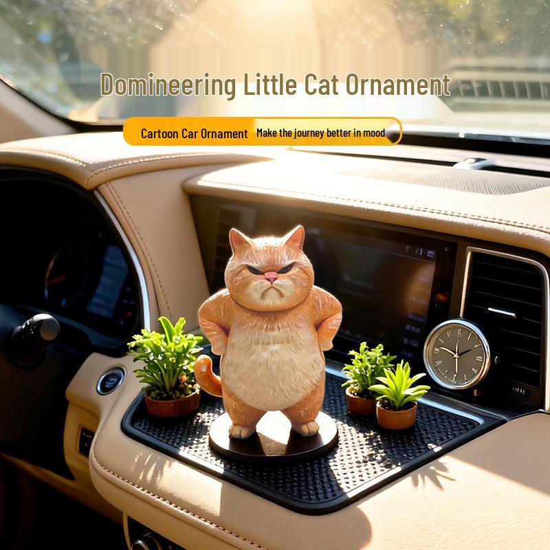Realistic Cat Garden Ornament - Resin Outdoor Decor 10.5x6x6 cm