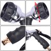 Garden Hose Nozzle Spray Patterns Adjustable Water Hose Nozzle Heavy Duty Multi-Functional Sprayer With Non-Slip Handle For