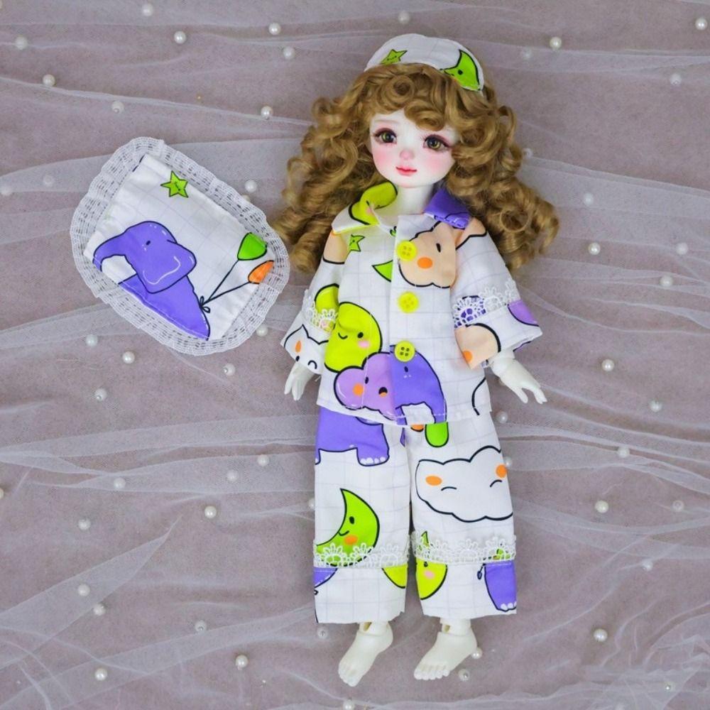 Striped Doll Sleep Clothes Casual Wear BJD Doll Clothes 30cm Doll Pajamas  Gift for Girls