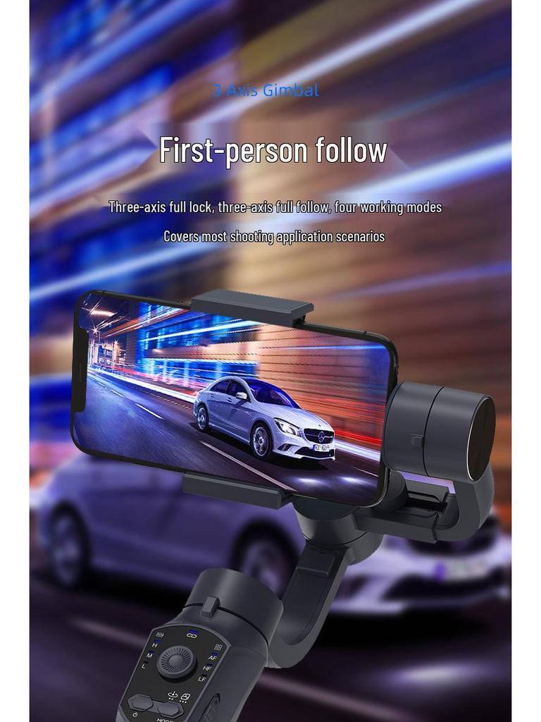 F10 PRO Handheld Gimbal Stabilizer for Mobile Phones – Anti-Shake, Three-Axis for Smooth Live Streaming and Vlogging.
