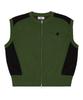 Hoodhood Racing Knit Zip-Up Vest Khaki