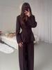 2025 Autumn Women's Long-Sleeve Waist-Cinching Cardigan Suit
