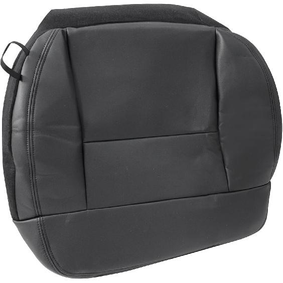 Priprilod Black Leather Driver Side Bottom Replacement Seat Cover Compatible with Ford F150 Lariat 2004 2005 2006 2007 2008