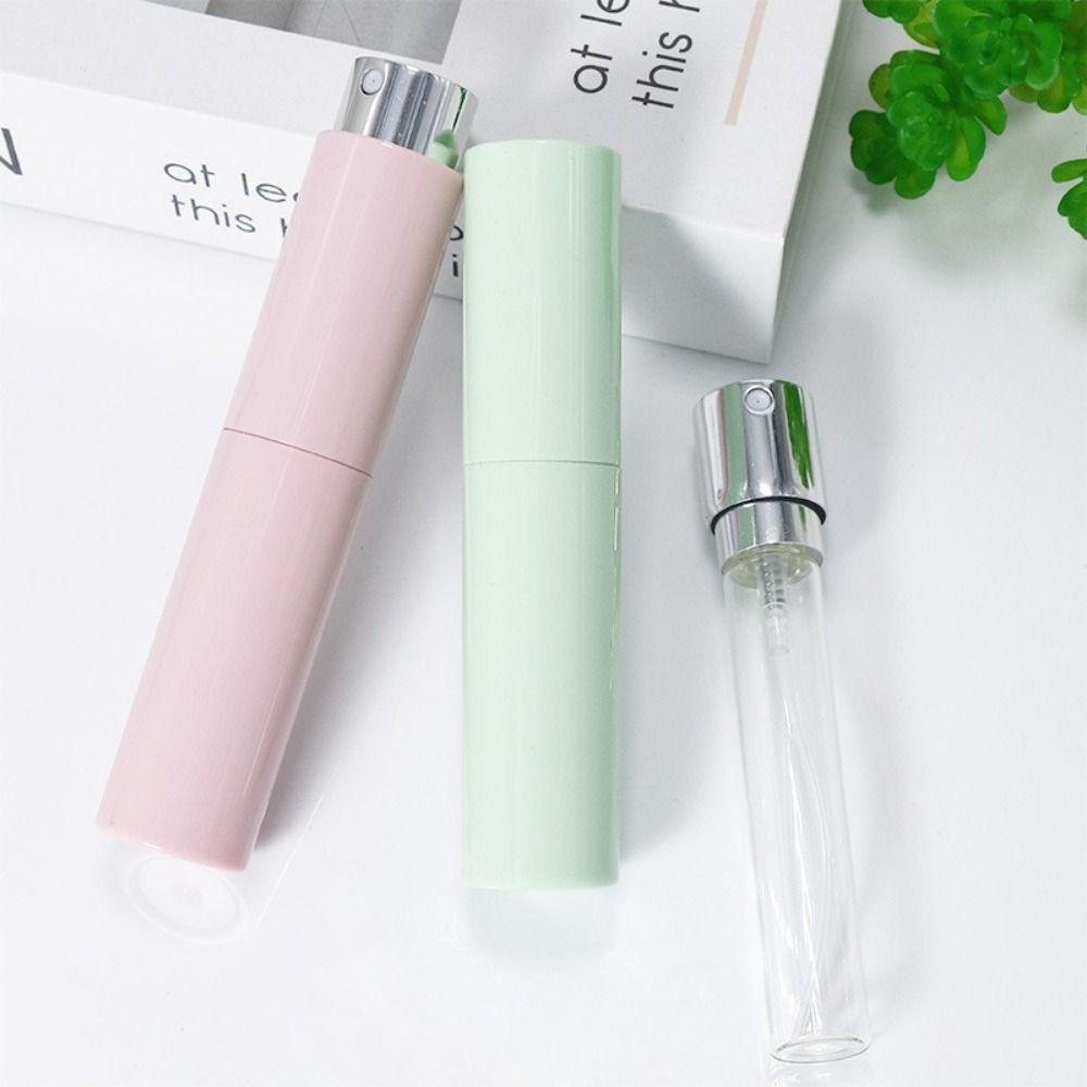 New 10ml Mini Perfume Bottle Refillable Essential Oil Alcohol Empty Cosmetic Containers Spray Rotating Bottle