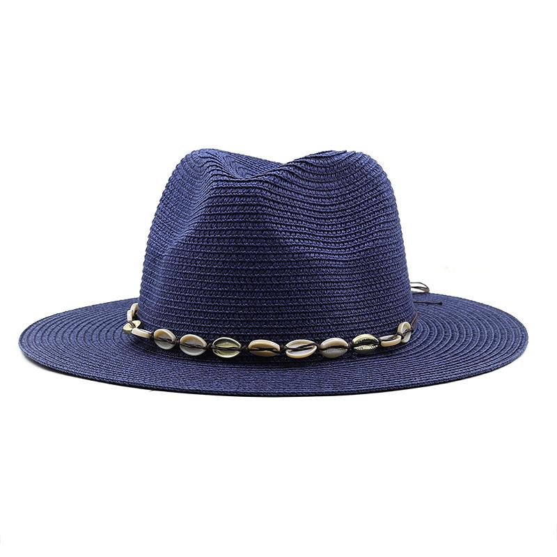 Western Denim Handmade Straw Hat Top Hat Women's Outdoor Beach Hat Sun Protection Hat