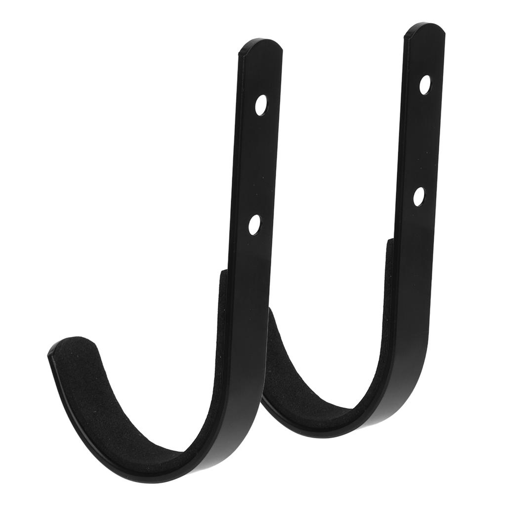2szt. wieszaki ścienne ze stali nierdzewnej do przechowywania hak J do łucznictwa łuku sprzętu myśliwskiego czarny