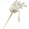 Vintage Chinese Style Hair Stick, 1 Piece Metal Hairpin with Rhinestone Decoration
