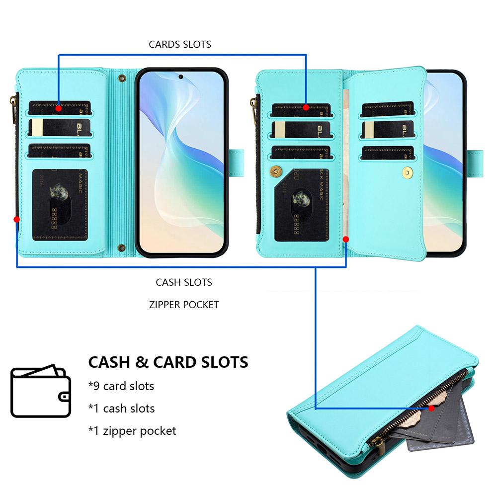 Card Wallet Phone Cover For OnePlus 15 13S 13R 13T Turbo 6V Ace 6 6T Nord CE 5 4 Lite Leather Case Wrist Strap Crossbody Shell
