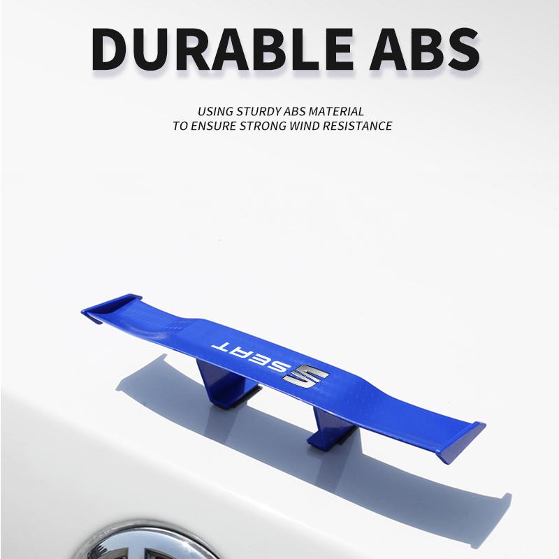 New B6 Car Rear Mini Spoiler Wing Motorcycle Small Model Canard Tail Winglet ABS Carbon For SEAT Ibiza Leon Arona Ateca Tarraco Alhambra Cupra