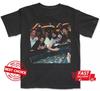 T-shirt Noir Unisexe Vintage The Hangover Jouant au Poker, Cadeau Pour Elle, Pour Lui T-shirt Unisexe
