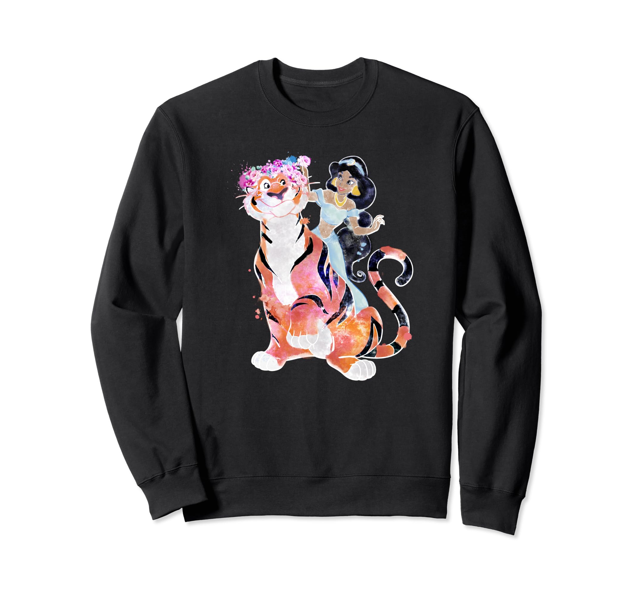 

Disney Aladdin Jasmine Rajah Classic Watercolor Floral Sweatshirt
