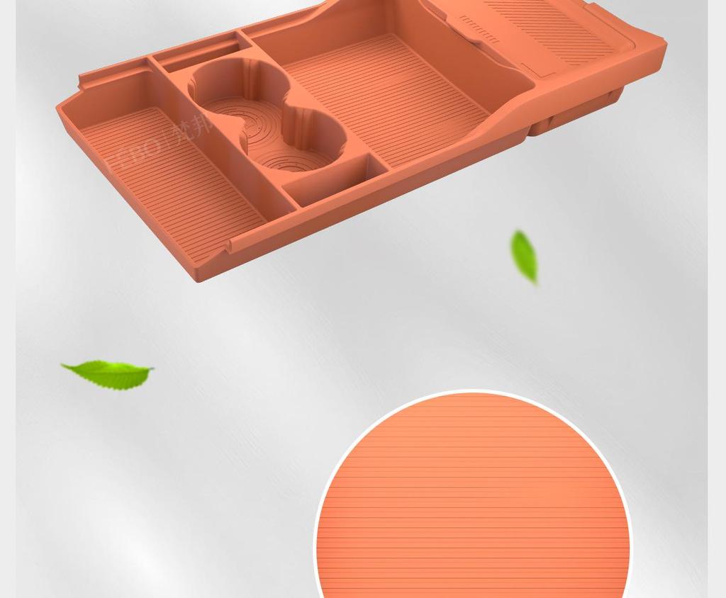 Equation Leopard Titanium 7 Silicone Console Storage Box - Partitioned Interior Accessories