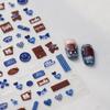 TENSOR TL-300 3D Smiley Face Bear Nail Stickers - Exquisite Self-Adhesive Design