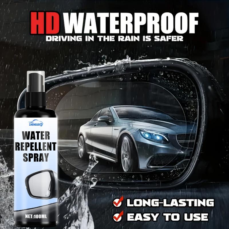 Car Glass Waterproof Spray, Rain-Resistant Coating, Car Liquid Windshield Sunshade Film, Glossy Polish, Enhances Waterproof Performance, Improves