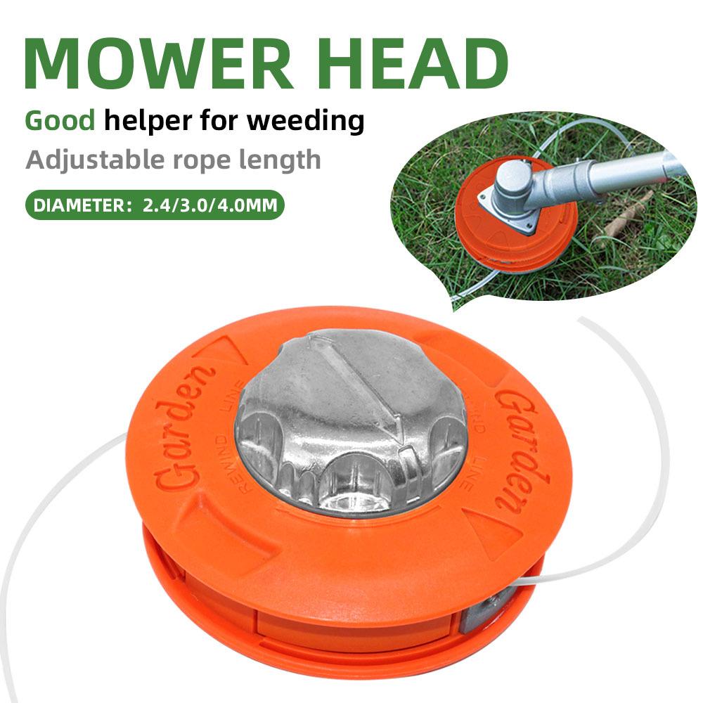 Universal M10 Aluminium Nylon Bürstenmäher Bump Spool Rasentrimmer 2 Linien Cutter Kopf Faden Linie String Saw Strimmer Garten