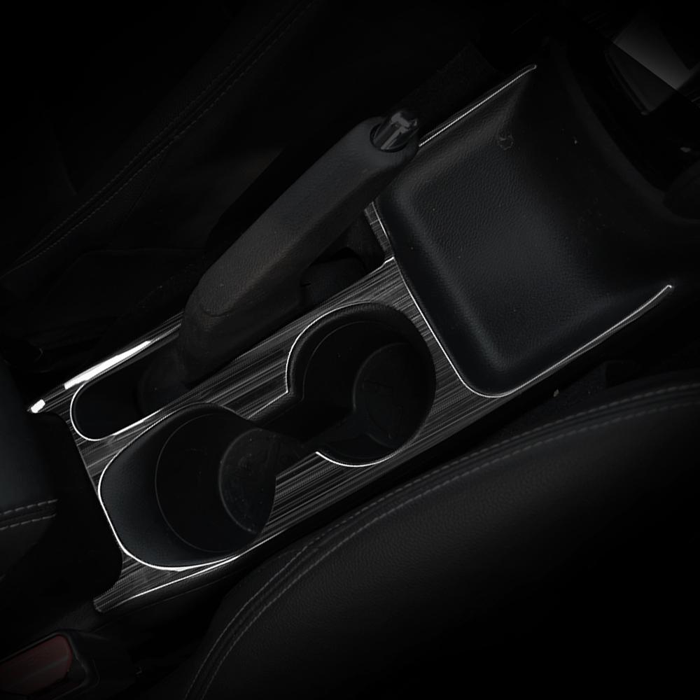 Car Water Cup Decoration Cover Trim Hand Brake Panel Stickers for Nissan Kicks 2017 - 2025 LHD Stainless Steel Accesssories