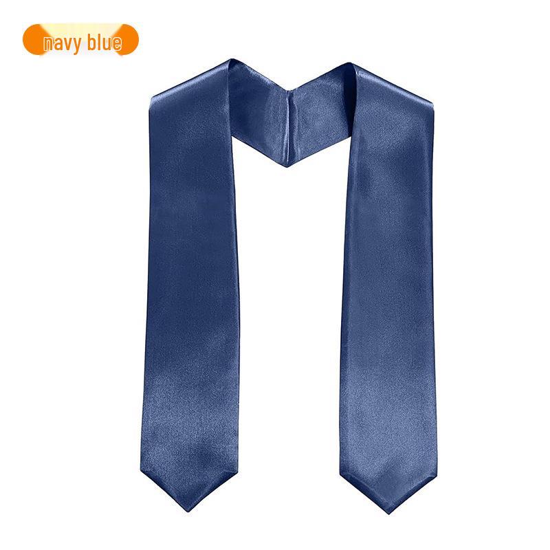 Solid Color Graduation and Honor Bachelor Stole Sash for Evening Dress