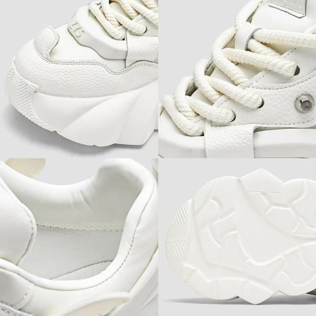 Fashion Men Chunky Sneakers Platform Shoes Outdoor Comfortable Sports Shoes for Men Lace Up Tennis Shoe New Height Increasing Male Shoes