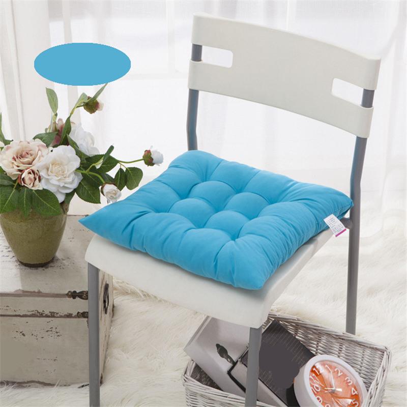 Thickened Solid Color Cushion Students Office Chair Pad Soft Computer Seat Pads Tatami Living Room Square Stool Cushions Mats