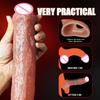 Penis Ring Cock Sleeve Male Penis Enlarger Extender for Men Realistic Dildo Cock Ring Lock the Sperm Male Penis Training Sex Toy