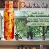 Prisha India Craft Pure Copper Water Bottle, Digital Printed, Flower Design, 900 ML