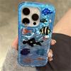 Cartoon Aquarium Oan Fisch Tier Handyhülle Für iPhone 16 15 13 14 12 Pro Max 11 INS Sommer Wasser Lieblich Weicher Stoßfänger