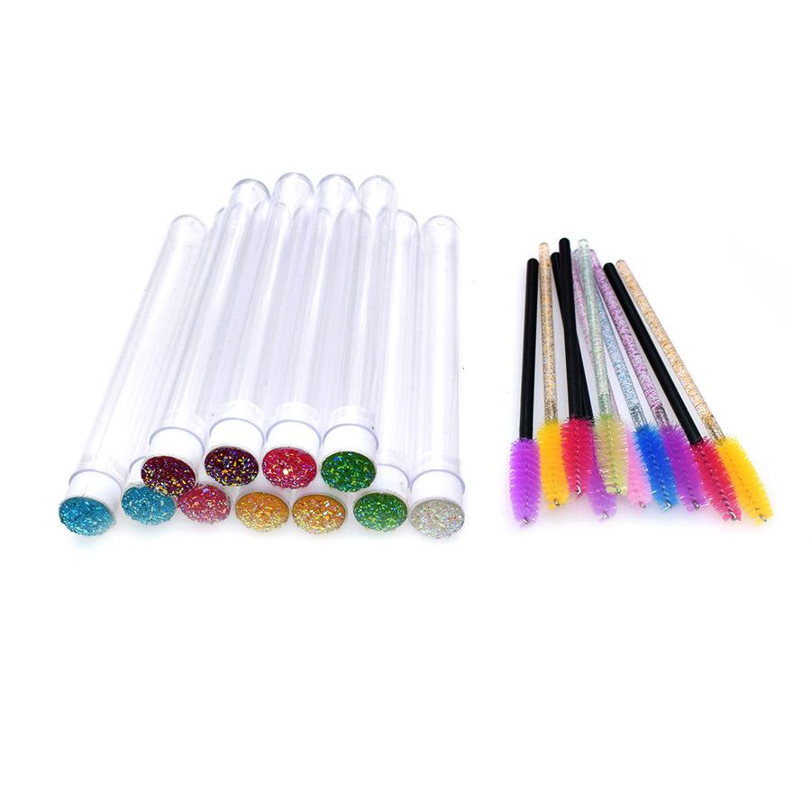 Portable Micro Nylon Eyelash Mascara Wand Lash Spoolies Brush Cosmetic Tools for Eye &  Makeup Minimum Order 50pcs