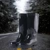 Men's Steel Toe Rain Boots PVC Rubber Boots, Waterproof Outdoor Work Durable Slip Resistant