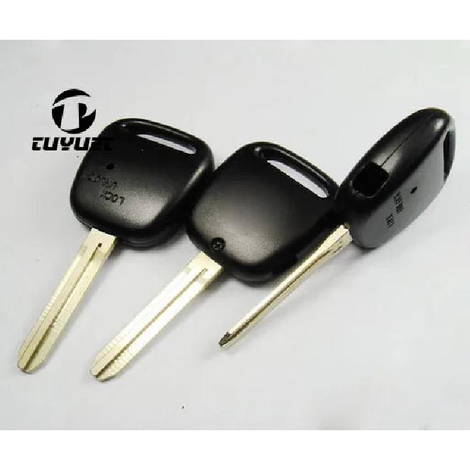 10PCS Remote Fob Case Car Key Shell For Toyota With 1 Hole One Button On Side Of Plastic Cover With TOY43 Blade