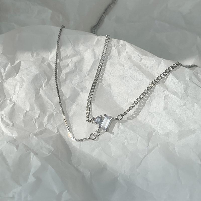 Flash Diamond Splicing Chain Necklace Female Korean Blogger Douyin Tong Drainage Temperament Smart Neck Chain