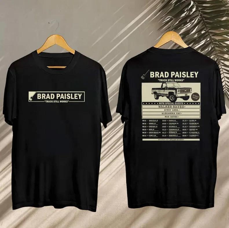 

Brad Paisley 2025 Tour T-Shirt _ Truck Still Works Concert Shirt High-end Luxury Is for Both Men and Women Top Y2k 4XL