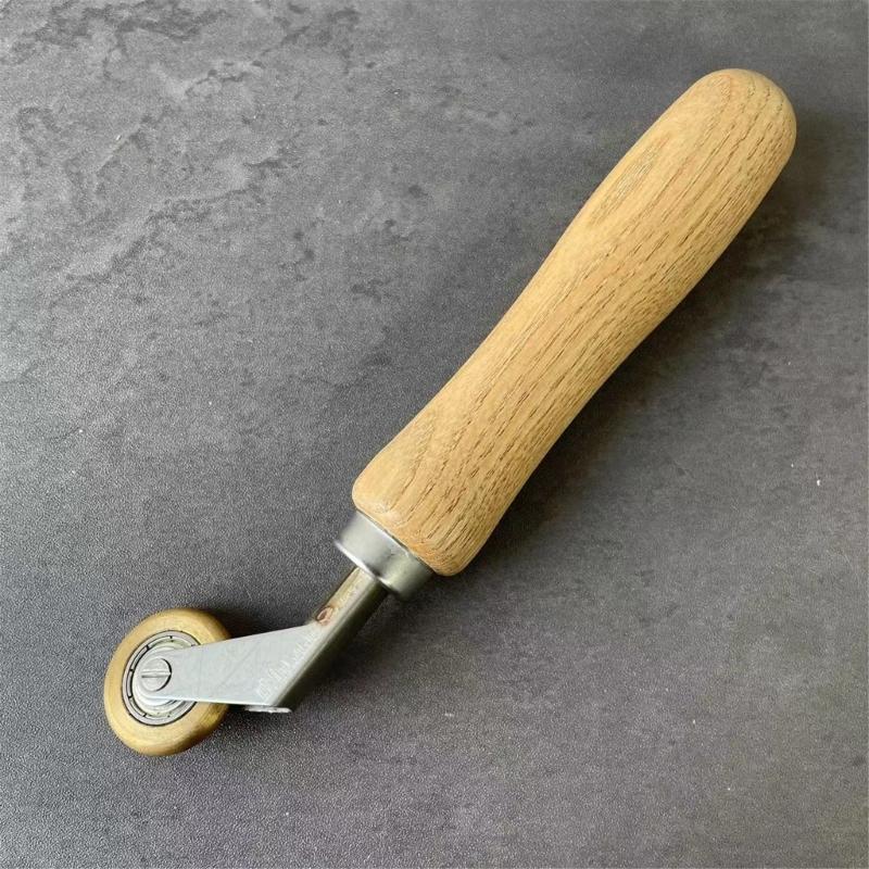 Aluminum Alloys Wallpaper Seam Roller Ergonomic Handle Rolling Wheel Wall Paper Construction Tool Edge Press Roller