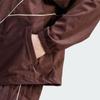 Adidas Originals Striped Stand Collar Zip-Up Long Sleeve Jacket Men Jacket Brown II5787