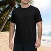 Men's Summer Quick Dry Short Sleeve T Shirt Lightweight Athletic Fitness Top for Outdoor Sports Hiking Running Gym