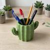3D Printed Cactus Pen Holder Green Plant Makeup Brush Organizer Greenery Pencil Holder  Home Decor