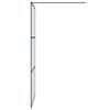 Walk In Shower Screen Black 100 X 195 Cm Matte ESG Glass