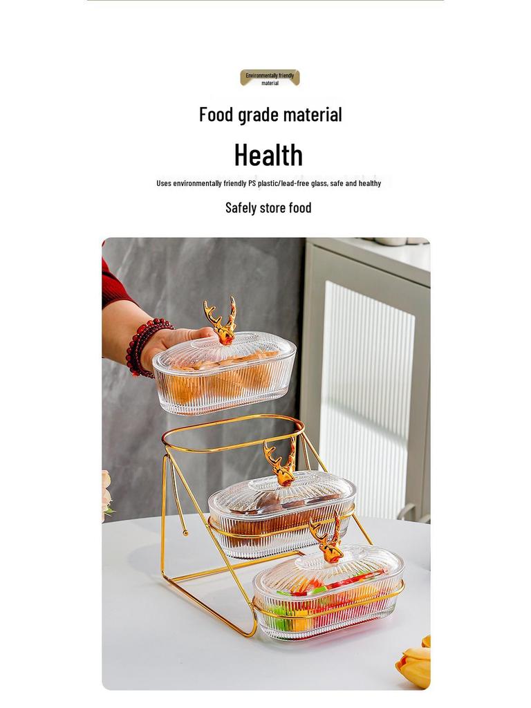 Farfurie de Servire Divizată pentru Fructe și Gustări Stil Nou pentru Living