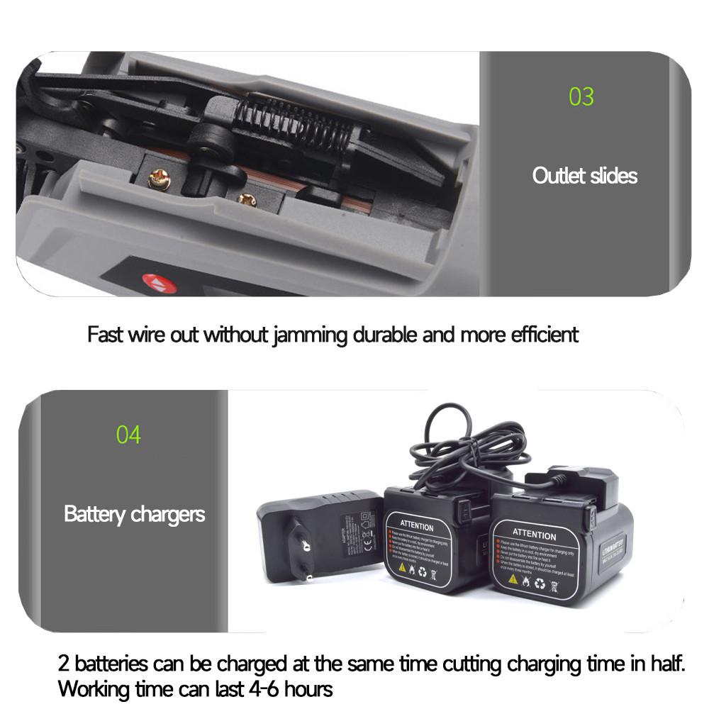 16.8V Portable Electric Tying Machine Grape Vine Fully Automatic Knotter Handheld Garden Plants Branch Binding Tools